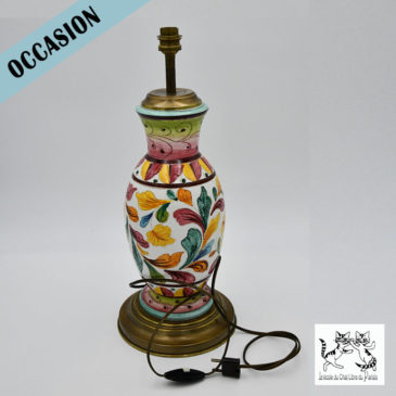 Grande lampe émaillée